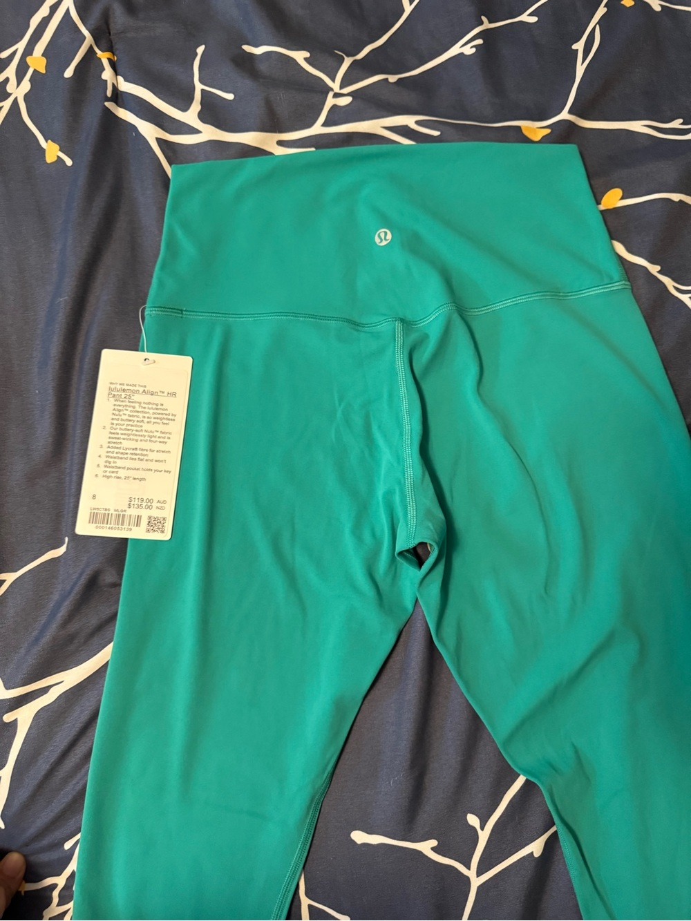 Lululemon Align HR Leggings 25”, Size 8, Maldives Green, NWT
